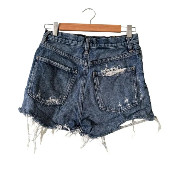 Agolde Dee Distressed Women’s Denim Shorts- Size 25 - Picture 2 of 8
